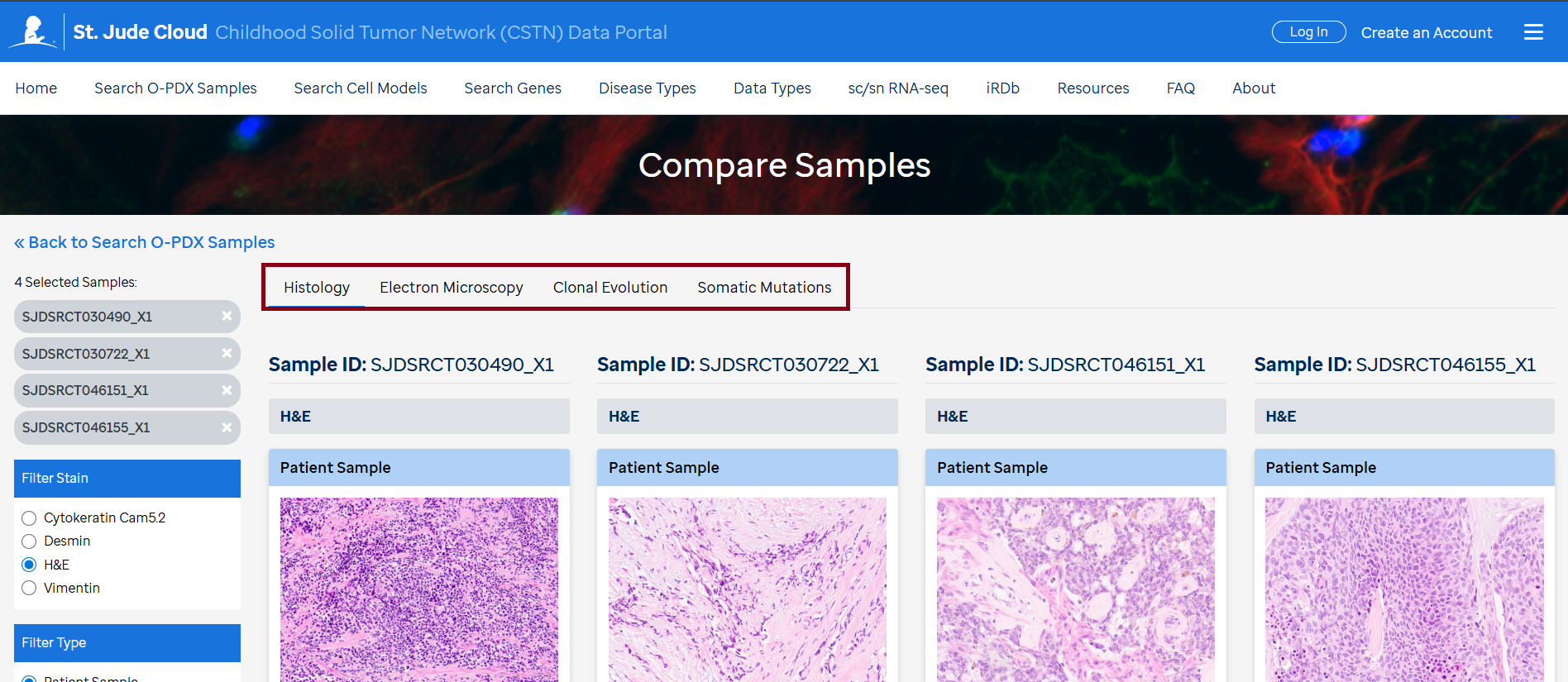 Compare Samples - Screenshot